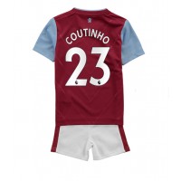 Dres Aston Villa Philippe Coutinho #23 Domaci za djecu 2022-23 Kratak Rukav (+ kratke hlače)